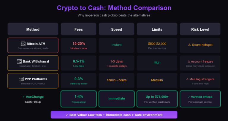 How to Exchange Crypto for Cash (or Cash for Crypto) Using AceChange Cash Pickup