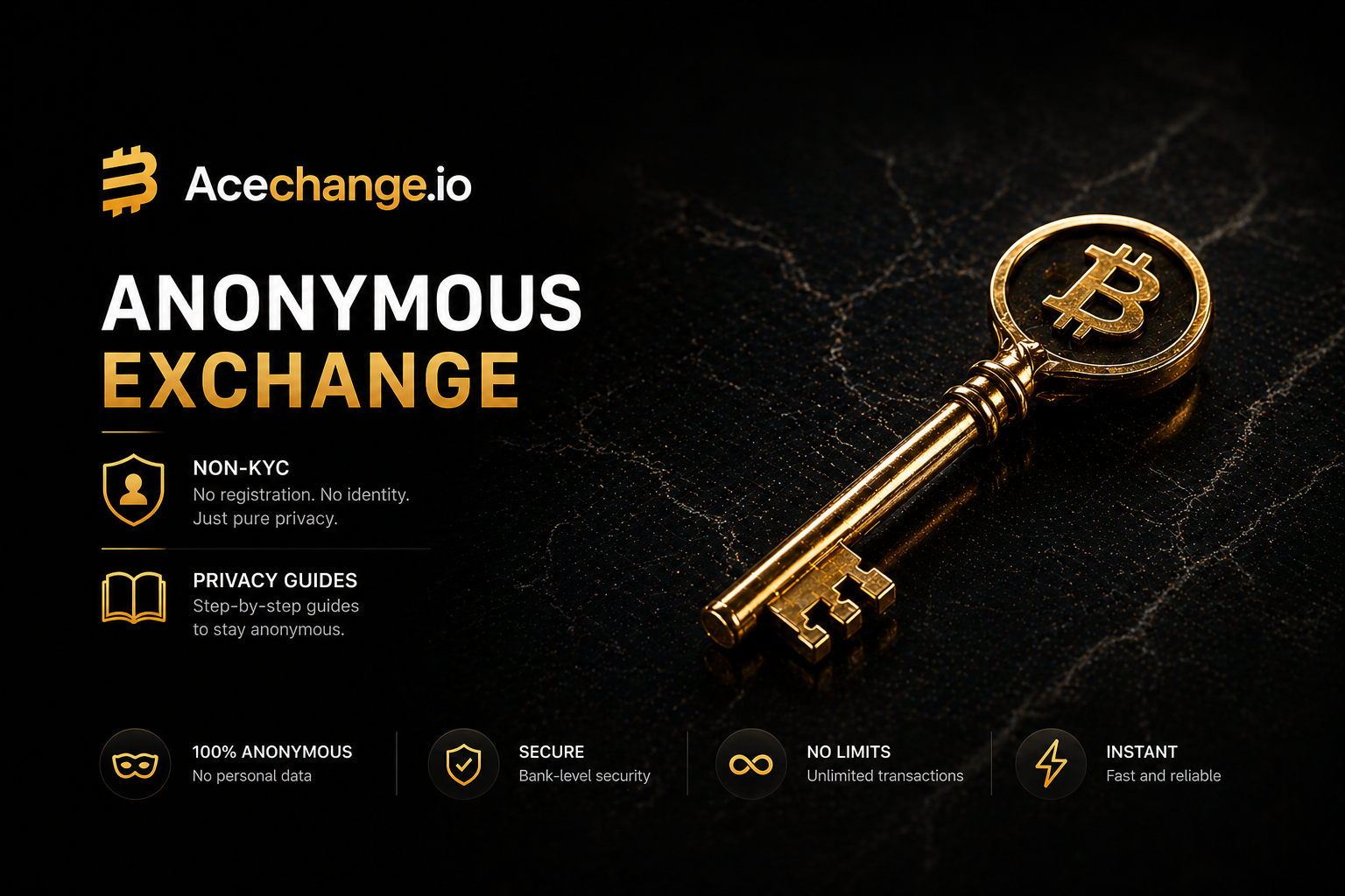 Swap crypto instantly with no registration. Full privacy, fast execution and complete control over your funds.