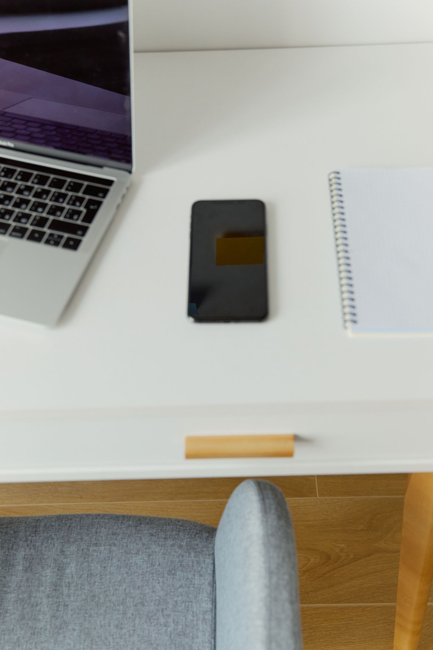 Smartphone on a desk, illustrating the wallet preparation step